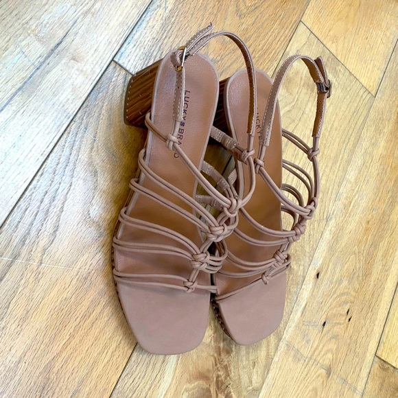 Lucky Brand boho tan heel sandals​ - Picture 4 of 12